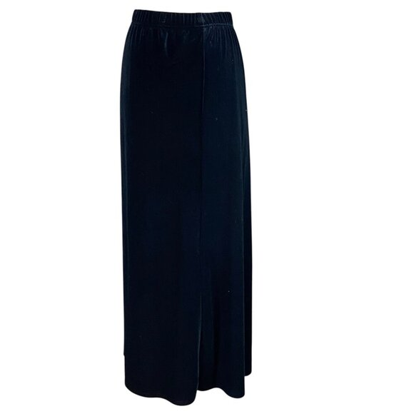 ONYX Nite by Wendye Chaitin Velvet Pull-On Black Skirt Plus Sz 3X #319L - Picture 2 of 6